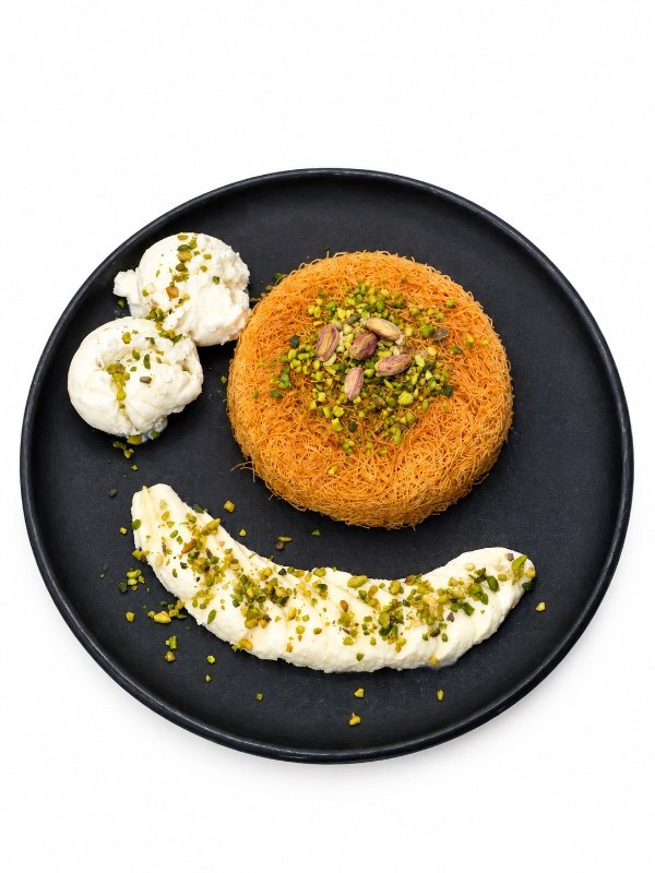 کنافه تکنفره با بستنی