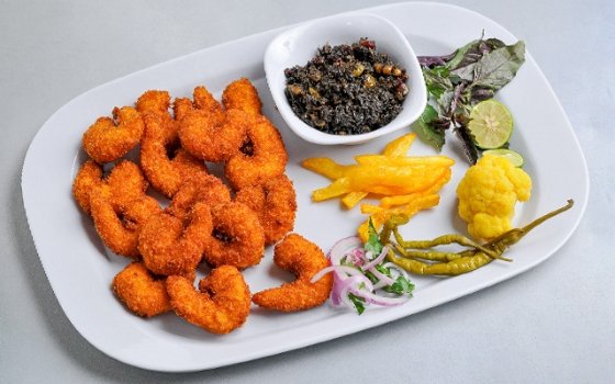 خوراک میگو سوخاری