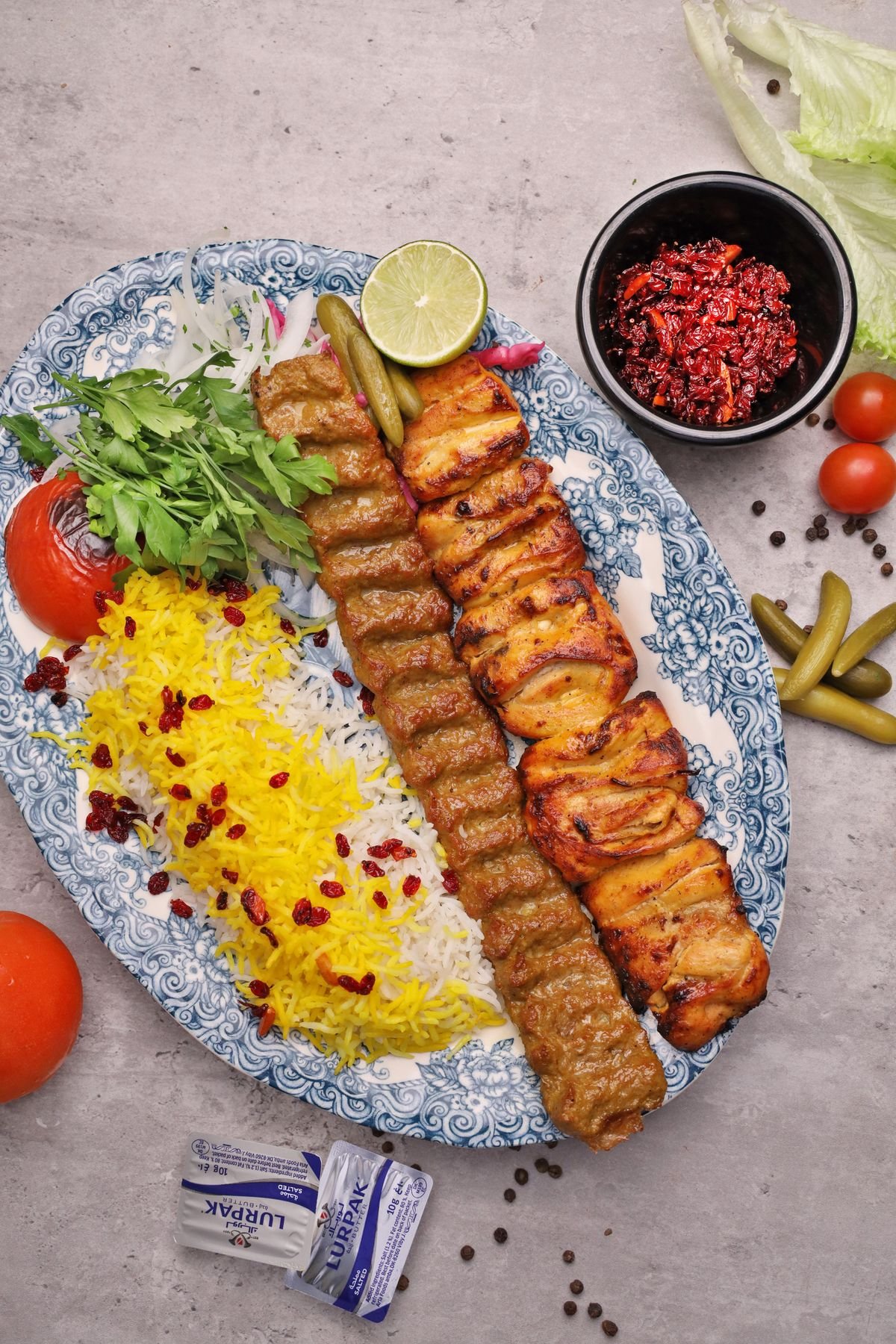 چلوکباب کوبیده