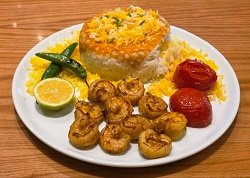 چلو میگو سرخ شده