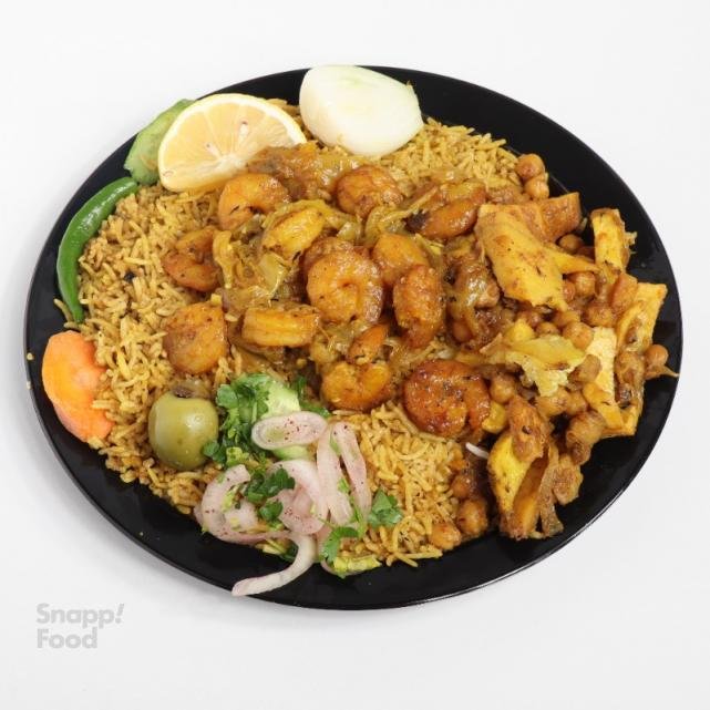 چلو میگو دوپیازه
